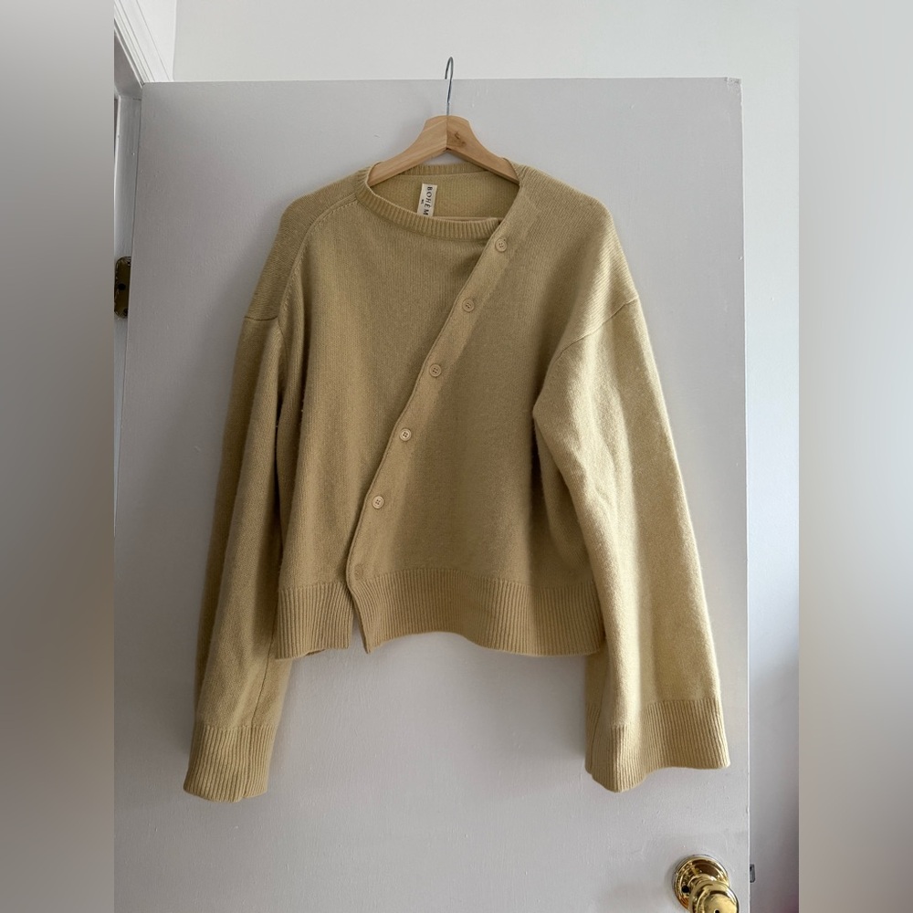 Bohme Tan Asymmetrical Cardigan